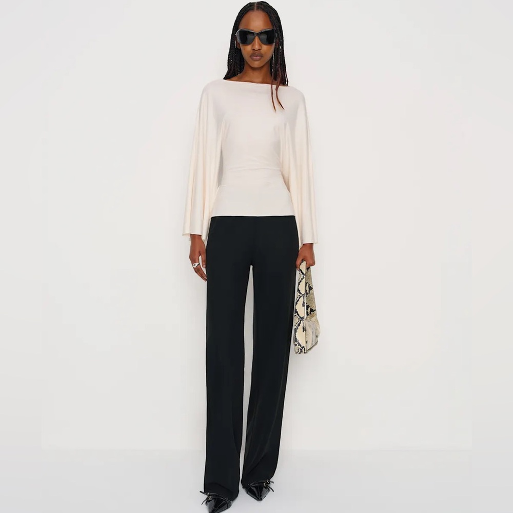 Reformation Avery Long Sleeve Knit Top